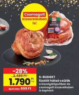 Interspar S-BUDGET füstölt hátsó csülök ajánlat