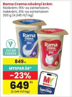 Interspar Rama Crema növényi krém ajánlat