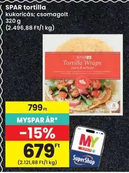 Interspar SPAR tortilla ajánlat
