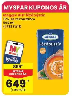 Interspar MEGGLE UHT Főzőtejszín ajánlat