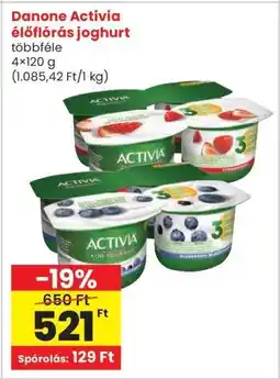 Interspar DANONE Activia élőflórás joghurt ajánlat