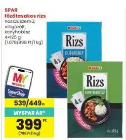 Interspar SPAR főzőtasakos rizs ajánlat