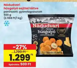 Interspar Nádudvari húsgolyó sajttal töltve ajánlat