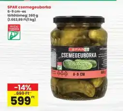 Interspar SPAR csemegeuborka ajánlat