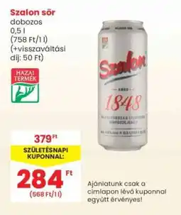 Interspar Szalón Sör ajánlat
