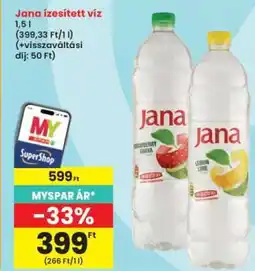 Interspar Jana ízesített víz ajánlat