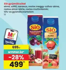 Interspar Sió gyümölcsital ajánlat