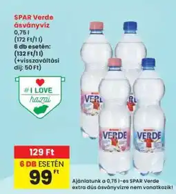 Interspar SPAR Verde ásványvíz ajánlat