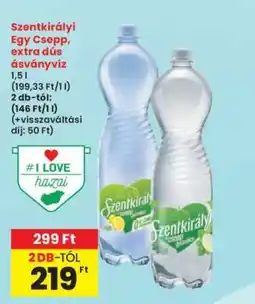 Interspar Szentkirályi Egy Csepp, extra dús ásványvíz ajánlat