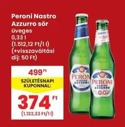 Interspar Peroni Nastro Azzurro sör ajánlat