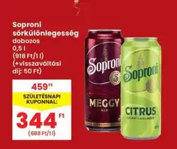 Interspar Soproni sörkülönlegesség ajánlat