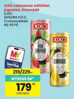 Interspar XIXO szénsavas üdítőital, jegestea, limonádé ajánlat