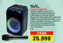 Interspar SAL Party hangdoboz ajánlat