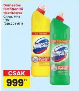 Interspar Domestos fertőtlenítő tisztítószer ajánlat
