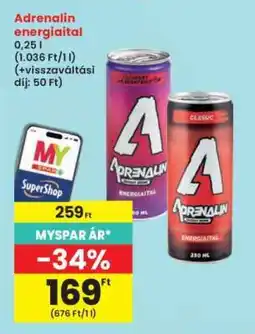 Interspar ADRENALIN Energiaital ajánlat