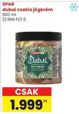 Spar SPAR dubai csokis jégkrém ajánlat