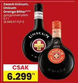 Spar Zwack Unicum, Unicum Orange Bitter ajánlat