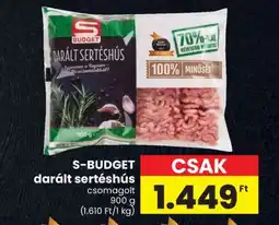 Spar S-BUDGET darált sertéshús ajánlat