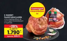 Spar S-BUDGET füstölt hátsó csülök ajánlat