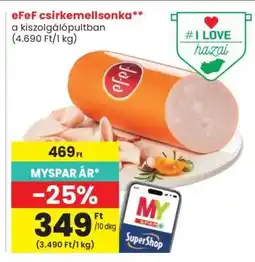 Spar eFeF csirkemellsonka ajánlat