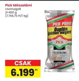 Spar PICK Téliszalámi ajánlat