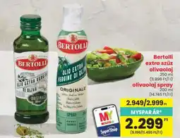 Spar BERTOLLI Extra szűz olívaolaj ajánlat