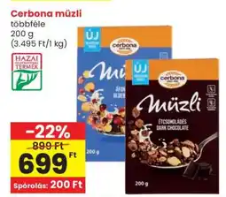 Spar CERBONA Müzli ajánlat