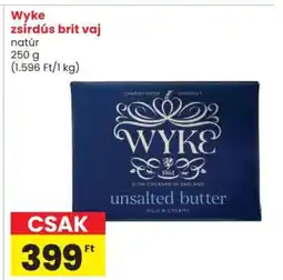 Spar Wyke zsírdús brit vaj ajánlat