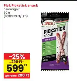 Spar PICK PICKSTICK SNACK ajánlat