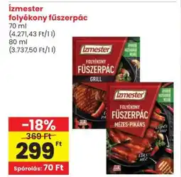 Spar Ízmester folyékony fűszerpác ajánlat