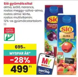 Spar Sió gyümölcsital ajánlat
