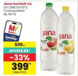 Spar Jana ízesített víz ajánlat