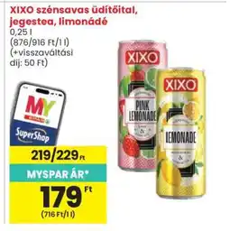 Spar XIXO szénsavas üdítőital, jegestea, limonádé ajánlat