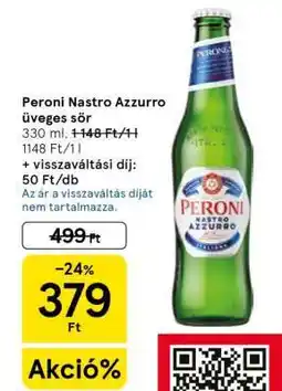 Tesco Peroni Nastro Azzurro üveges sör ajánlat