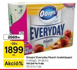 Tesco Ooops! Everyday Peach toalettpapír ajánlat