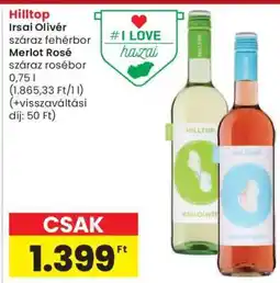 Spar Hilltop Irsai Olivér / Merlot Rosé ajánlat