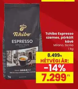Spar Tchibo Espresso szemes, pörkölt kávé ajánlat