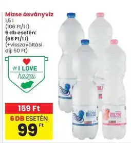 Spar Mizse ásványvíz ajánlat