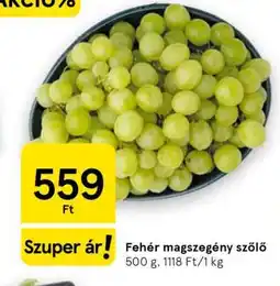 Tesco Fehér magszegény szőlő ajánlat