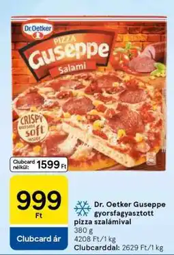 Tesco Dr. Oetker Guseppe gyorsfagyasztott pizza szalámival ajánlat