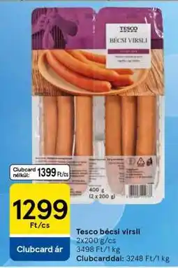 Tesco Tesco bécsi virsli ajánlat