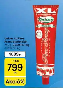 Tesco Univer XL Piros Arany ételízesítő ajánlat