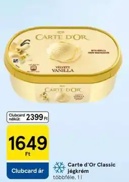 Tesco Carte d'Or Classic jégkrém ajánlat