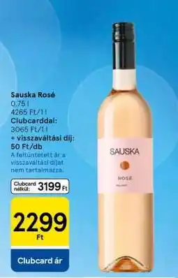 Tesco Sauska Rosé ajánlat