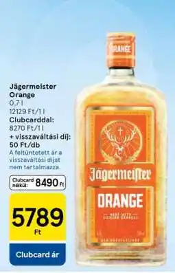 Tesco Jägermeister Orange ajánlat
