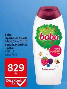 Tesco Baba Gyümölcsöskert frissítő tusfürdő ajánlat