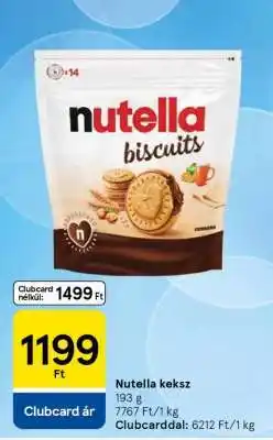 Tesco Nutella keksz ajánlat