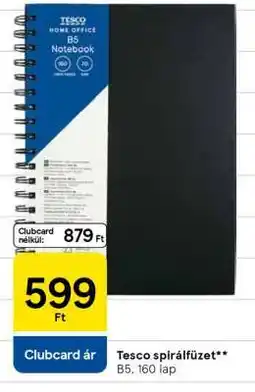 Tesco Tesco spirálfüzet ajánlat