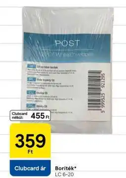 Tesco Boríték ajánlat