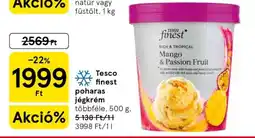 Tesco Tesco finest poharas jégkrém ajánlat